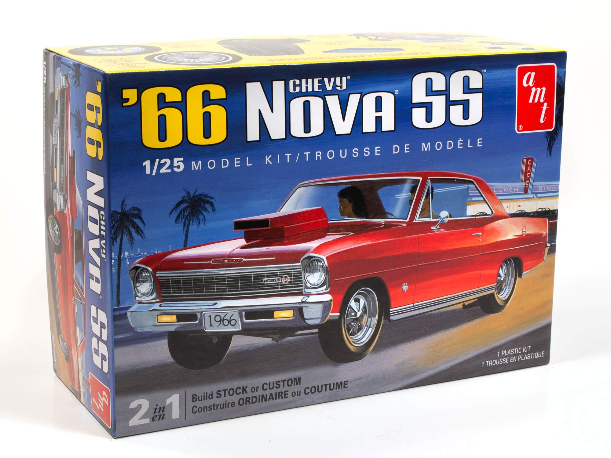 AMT1198 1966 Chevy Nova SS 1:25 Scale Model Kit