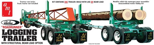 AMT1103 Peerless Logging Trailer 1:25 Scale Model Kit