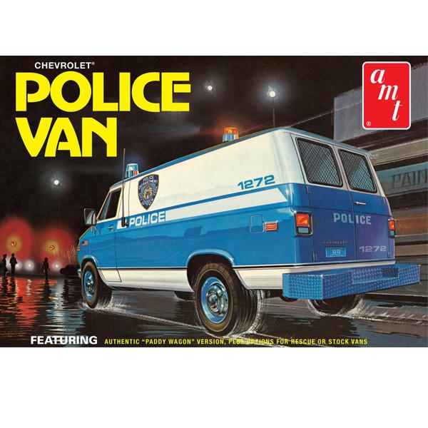 AMT1123 1/25 Chevy Police Van (NYPD) Plastic Model Kit