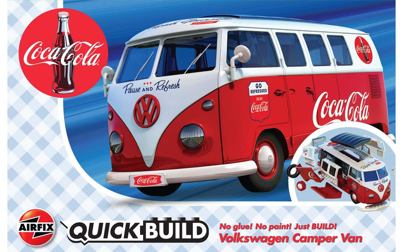 Airfix J6047 Quick Build Volkswagen Camper Coca Cola