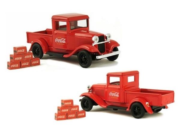1934 Ford Model A Pickup with 6 Bottle Cartons Coca Cola