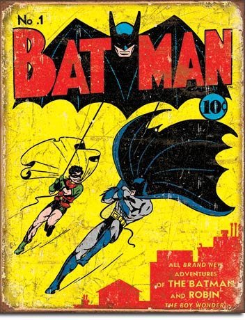 Tin Sign - Batman No 1 Cover