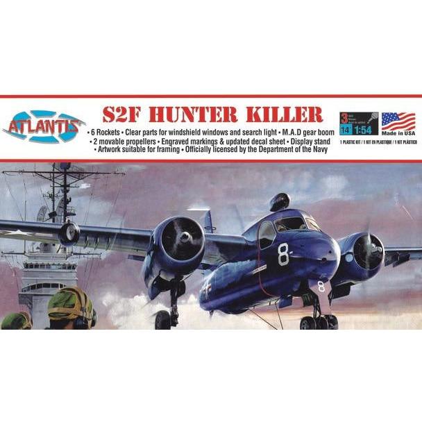 US Navy S2F Hunter Killer Plane 1/54 Scale Model Kit