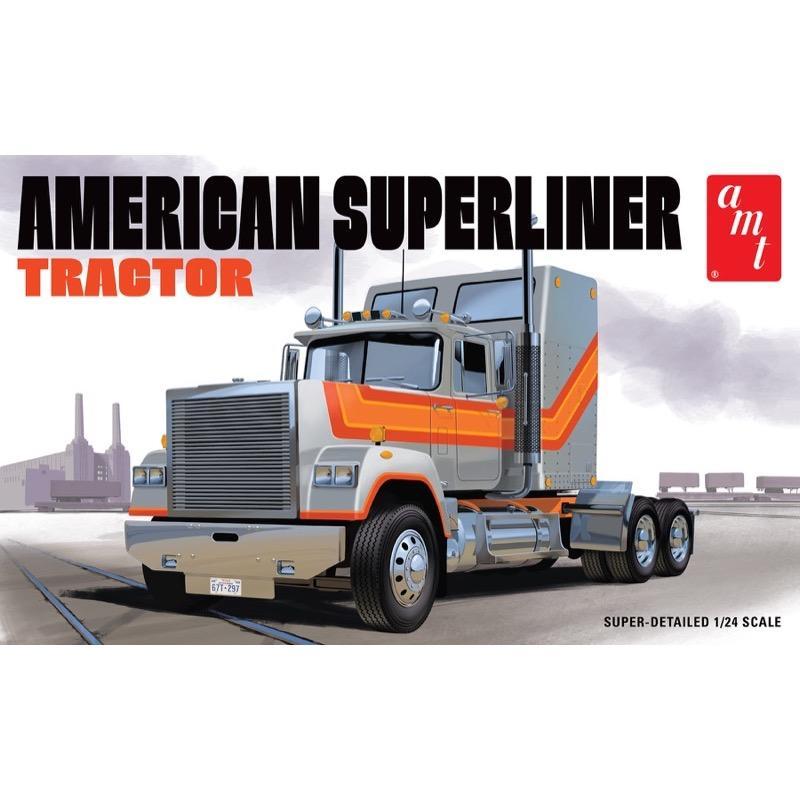 AMT1235 American Superliner Semi Tractor Truck Cab 1/24 Scale Plastic Model Kit