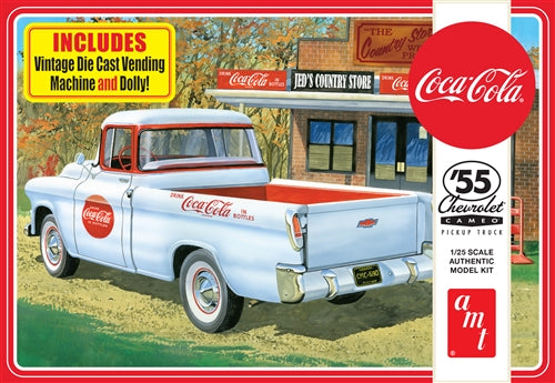 AMT1094 1955 Chevy Cameo Pickup (Coca-Cola) Plastic Model Kit