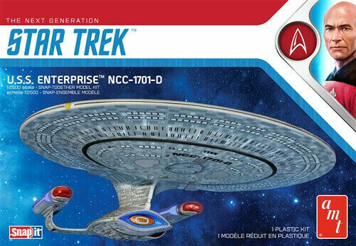 AMT1126 Star Trek U.S.S. Enterprise-D (Snap) 1:2500 Scale Kit