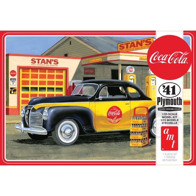 AMT1197 1941 Plymouth Coupe (Coca-Cola) 1:25 Scale Model Kit
