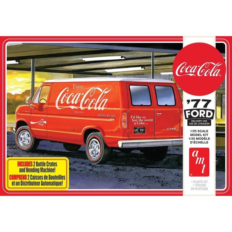 AMT1173 AMT 1977 Ford Van w/Vending Machine (Coca-Cola) 1:25 Scale Model Kit