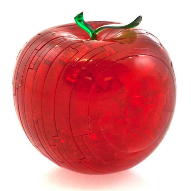 3D Red Apple Crystal Puzzle
