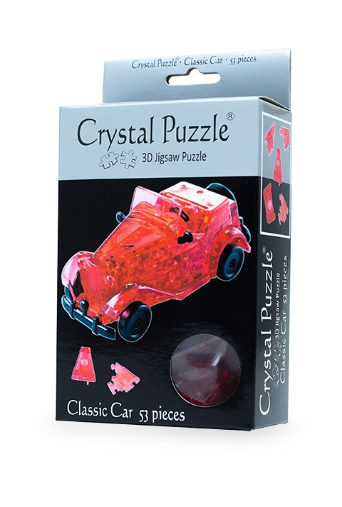 3D Red Classic Car Crystal Puzzle