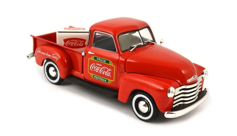 Coca-Cola 1/43 1953 Chevy Pickup with Metal Cooler