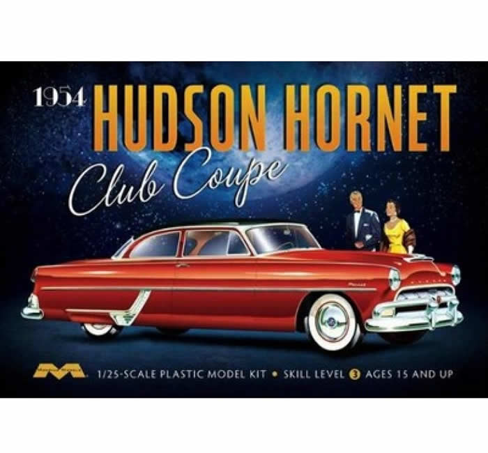 Moebius MOE1213 1954 Hudson Hornet Club Coupe 1/25 Scale Plastic Model Kit