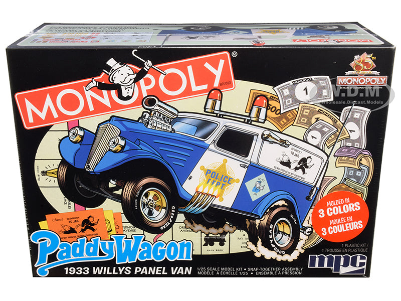 MPC924 Willys Panel Van Paddy Wagon 1/25 Scale Plastic Model Kit (Vintage)