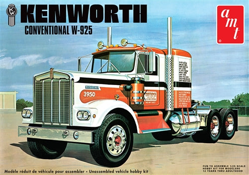AMT1021 Kenworth W925 Conventional 1:25 Scale Model Kit
