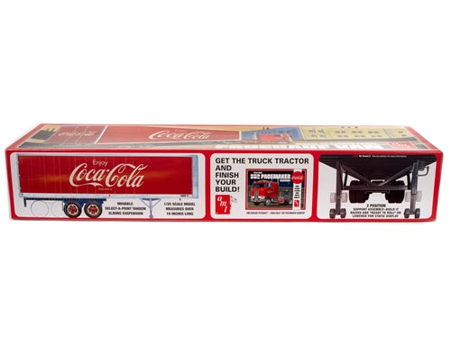 AMT1109 Fruehauf Beaded Van Semi Trailer (Coca-Cola) 1:25 Scale Model Kit