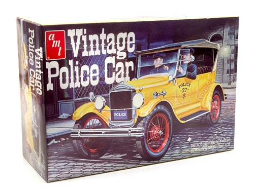 AMT1182 1927 Ford T Vintage Police Car 1/25 Scale Plastic Model Kit