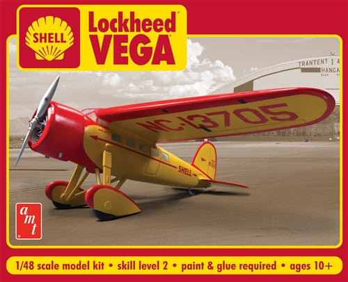 AMT950 Shell Oil Lockheed Vega 1:48 Scale Model Kit