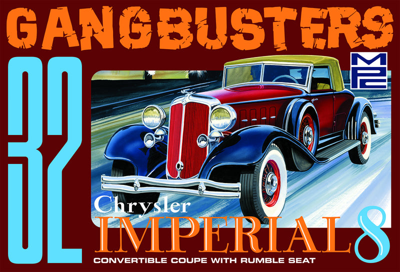 MPC926 1932 Chrysler Imperial Gangbusters 1/25 Scale Plastic Model Kit