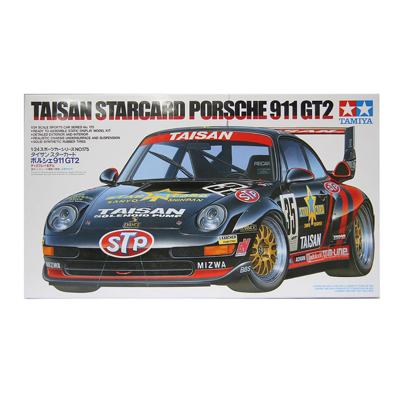 Tamiya 24175 Taisan Starcard Porsche 911 GT2 1/24 Scale Plastic Model Kit