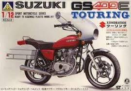 Aoshima GS400E Touring Suzuki "Sport Motorcycle Series" G6-007 Plastic Model Kit