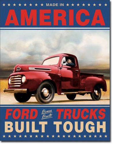 Tin Sign - Ford Truck Built Tough