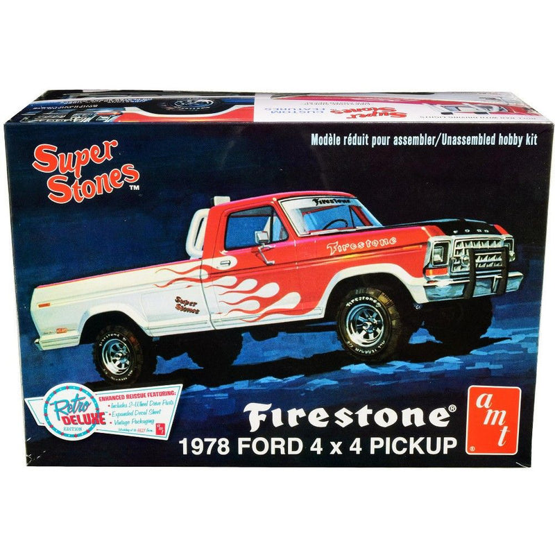 AMT858 AMT Super Stones Firestone 1978 Ford Pickup 1-25 Scale Model Kit