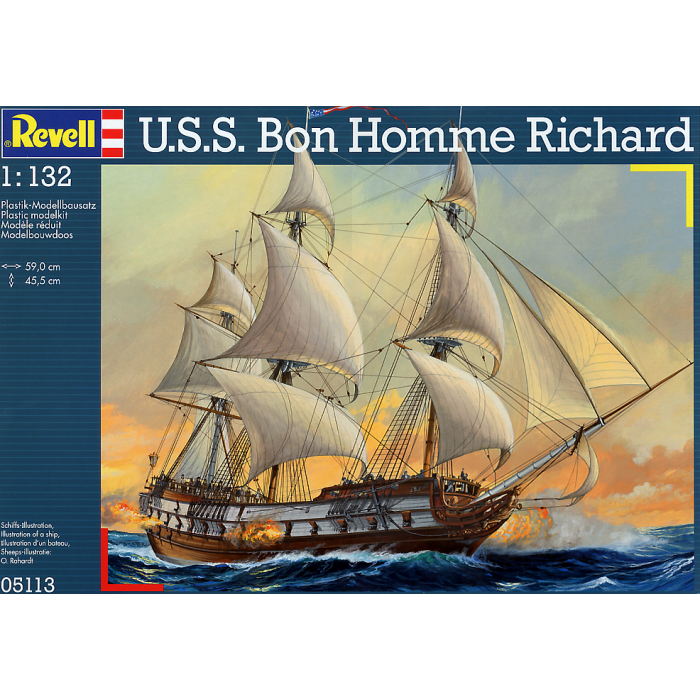 Revell R5113 USS Bonhomme Richard 1/132 Scale Plastic Model Kit