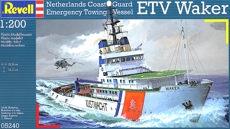 Revell Netherlands Coast Guard Emergency Towing Vessel ETV Waker 1/200 Scale Model Kit
