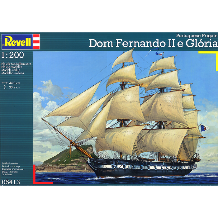 Revell R5413 Portuguese Frigate Dom Fernando II E Gloria 1/200 Scale Plastic Model Kit