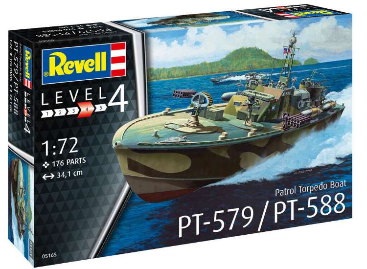 Revell R5165 Patrol Torpedo Boat PT-579/PT-588 1/72 Scale Plastic Model Kit
