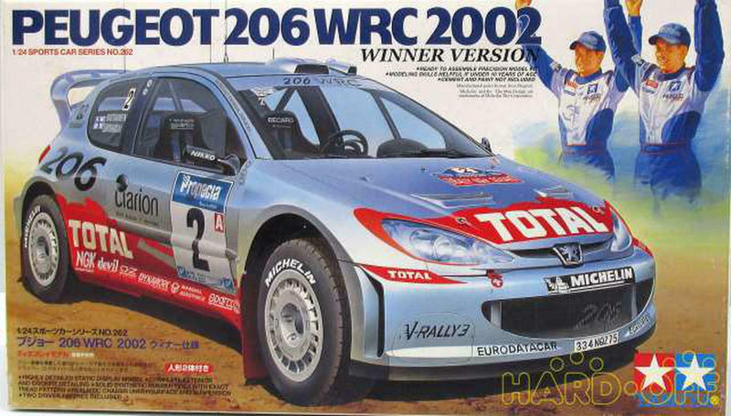 Tamiya 24262 Peugeot 206 WRC 2002 1/24 Scale Plastic Model Kit
