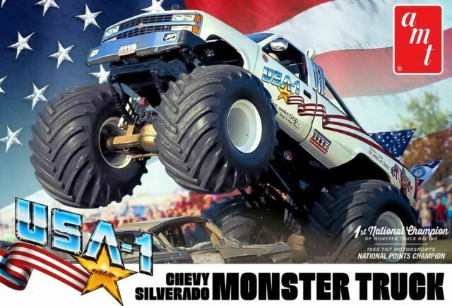 AMT USA-1 Chevy Silverado Monster Truck 1:25 Scale Model Kit
